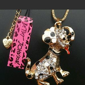 Betsey Johnson black and white enamel